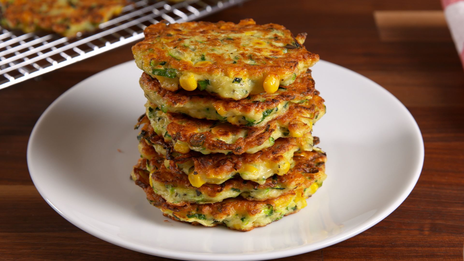 Low Sodium Zucchini & Corn Hash Cakes