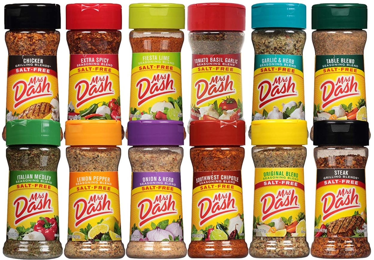 Mrs. Dash Salt Free Seasoning Blends Variety 3 Pack - Chicken, Onion Herb,  Lemon
