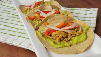 Kidney-Friendly Tempeh Taco with Avocado Crema