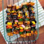 Char-Grilled BBQ Tofu & Vegetable Skewers